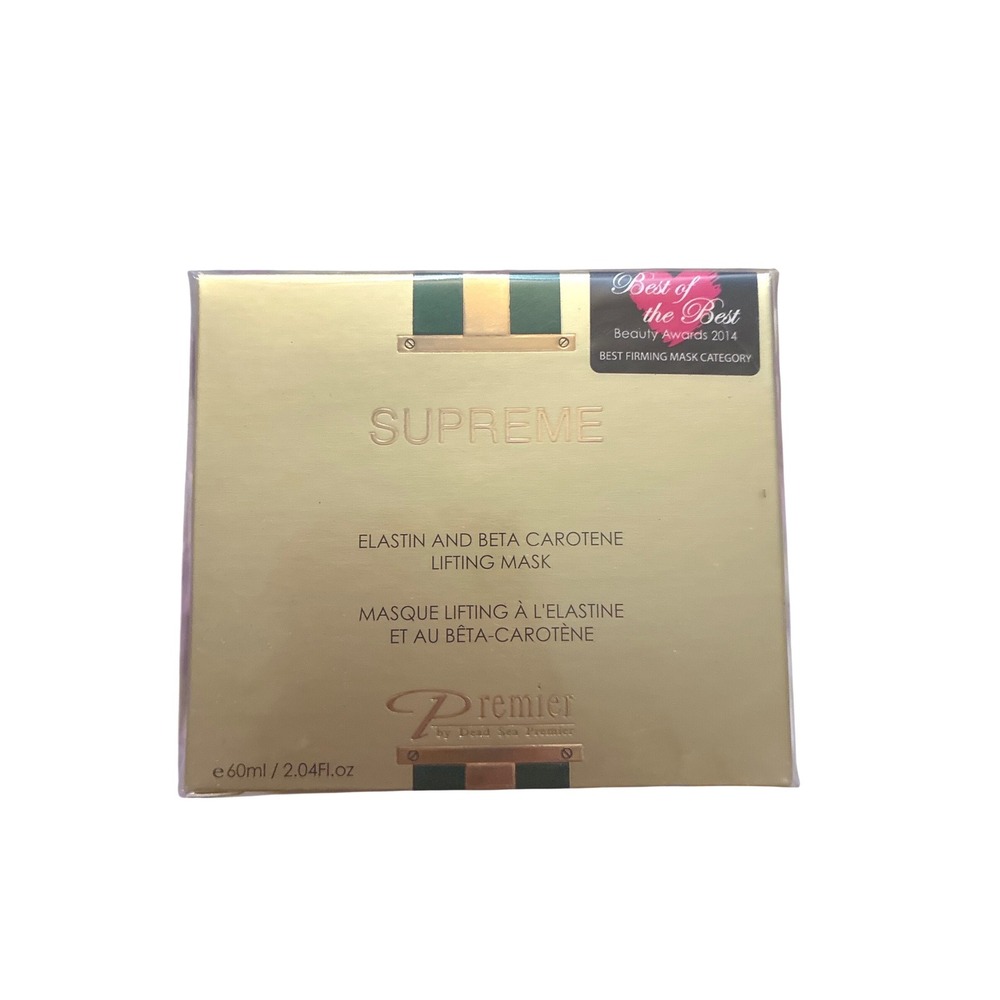 Premier Dead Sea Supreme Elastin and Beta Carotene Lifting Mask 2.04oz SEALED